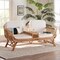 Bali & Pari Pakis Bohemian Light Honey Rattan Tete-a-Tete Sofa 249-13846-ZORO - alternate 9