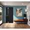 Vdomdoors Steel Door Cynex 6777 Black Stainless Inserts Single Modern Painted-W36xH80-Left-hand Outswing CYNEX6777EXD-BLK-W36 x H80-Left-hand Outswing - alternate 7
