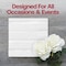Smarty Had A Party White with Silver Stripes Paper BeverageCocktail Napkins 600 Napkins, 600PK 2295-CASE - alternate 10