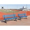 Mytcoat 6ft Outdoor Bench with Back, Portable, Light Blue, Punched Steel, Textured Coating 804205 - alternate 3