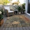Homeroots 8' X 10' Sage Tan And Copper Abstract Washable Indoor Outdoor Area Rug 606107 - alternate 8