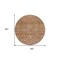 Homeroots 8' Brown And Tan Round Damask Washable Indoor Outdoor Area Rug 603373 - alternate 9