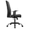 Leisuremod Evander Office Chair in Upholstered Leather & Iron Frame, Adjustable Height, Swivel & Tilt, Black EO19BLL - alternate 6