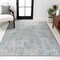 Jonathan Y Timeworn Modern Abstract Gray/Turquoise 4 ft. x 6 ft. Area Rug SOR205A-4 - alternate 1