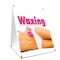 Signmission Waxing, 24 Inch x 18 Inch A-frame Yard Sign, Plastic Sign SBC-1824-Waxing - alternate 1