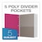 Oxford Five-Subject Notebook, 5 Subject, College Rule, Randomly Assorted Cover Color, 200 11 x 9 Sheets 10588 - alternate 16