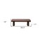 Homeroots 59" Latte and Espresso Linen Blend Upholstered Dining Bench 524064 - alternate 5
