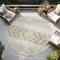 Homeroots 8' Beige Ivory And Taupe Round Southwestern Washable Indoor Outdoor Area Rug 613881 - alternate 6