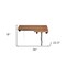 Homeroots 18" X 36" Brown Teak Wall Mount Rectangular Shower Bench 549363 - alternate 3