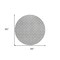 Homeroots 8' Gray And Ivory Round Geometric Washable Indoor Outdoor Area Rug 596191 - alternate 7