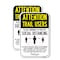 Signmission Attention Trail Users Practice Social Distancing, 18'' X 24'' 2 Signs, Heavy Gauge Aluminum, 2PK A-1824-2PACK-25371 - alternate 1