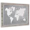 Homeroots 25" X 34" Brown and Gray Wood and Metal World Map Hanging Dimensional Sculpture 483379 - alternate 7