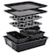 Nutrichef 8-Piece Stackable Bakeware Set NCBKSTK13 - alternate 1