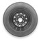 Rubbermaster - Steel Master 5.30-12 6 Ply 5 On 4.5 Bolt, Black Wheel Assemblies 599435BLK - alternate 1