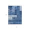 Homeroots 10' X 14' Navy Blue And Sky Blue Geometric Washable Indoor Outdoor Area Rug 612453 - alternate 9