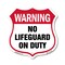 Signmission Pool Safety Shield Sign Warning No Lifeg, 12 Inch X 12 Inch, Plastic Sign SHI-P-12-431 - alternate 1