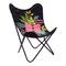 Homeroots 26" Black Tropical Butterfly Chair 556450 - alternate 7