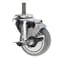 Service Caster 3.5 Inch Thermoplastic Rubber Swivel 1/2 Inch Threaded Stem Caster with Brake SCC SCC-TS20S3514-TPRB-TLB-121315 - alternate 1
