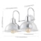 Jonathan Y Frisco 17.25" 2-Light Farmhouse Industrial Iron LED Vanity, Chrome JYL7482A - alternate 10