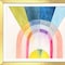 Homeroots Set Of Two Geometric Watercolor Gold Framed Wall Art, 2PK 606707 - alternate 5