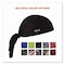Ergodyne Chill-Its 6615 Bandana Doo Rag with Terry Cloth Sweatband, One Size Fits Most, Black 12487 - alternate 4