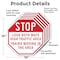 Signmission Stop Look Both Ways High Traffic Ar, 10 inch X 10 inch, Aluminum Metal Signs, 5PK OC-A-5Pack-10-212 - alternate 6