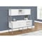 Monarch Specialties Office Credenza, 23.5 in D X 30 in W X Particle Board, Hollow-Core, Laminate, Mdf, Metal, Plastic, White I 7727 - alternate 2
