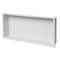 Alfi Brand 24 x 12 White Matte SS Horizontal Sgl Shelf Bath Shower Niche ABNC2412-W - alternate 8