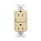 Eaton Wiring Devices Eaton GFCI Receptacle, 125 V, 15 A, NEMA: NEMA 5-15R, Back, Side Wiring, Ivory GF15V - alternate 1