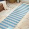 Jonathan Y Negril Two-Tone Wide Stripe Aqua/Cream 2 ft. x 8 ft. Indoor/Outdoor Runner Rug SMB203E-28 - alternate 8