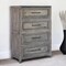 Homeroots 37" Brown Solid Wood Four Drawer Chest 524617 - alternate 1