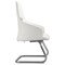 Leisuremod Celeste Office Chair in Upholstered Leather and Iron Frame, White CGO20WL - alternate 4