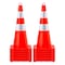 Vevor 12PCS Safety Cones Traffic Cones 28" Orange Reflective Collars Road Cones, 12PK CC-A70 - alternate 1