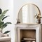 Homeroots 29" Gold Arch Metal Framed Full Length Hanging Mirror 564449 - alternate 9