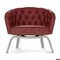 Seamtec Premium Patterned Vinyl, Faux Quilted Pattern, Home Dcor, Marine, Scarlet Sample SEAMGDGEOQ17M9X9 - alternate 2