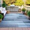 Homeroots 5' X 8' Denim Blue And Ivory Striped Washable Indoor Outdoor Area Rug 630982 - alternate 7