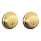 Schlage Schlage Bright Brass Zinc Double Cylinder Deadbolt B62 N G 505 605 - alternate 3
