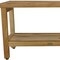 Homeroots Rectangular Teak Shower Bench With Shelf In Natural Finish 376698 - alternate 8