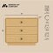 Manhattan Comfort Liora Contemporary 28" Solid Wood Nightstand in Natural (3-Drawer) NS1527-1 - alternate 8