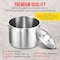 Bakken-Swiss 8QT Stockpot, Brushed Stainless Steel, Induction-Ready, Lid and Riveted Handles, Heavy Duty BAKSTQ8 - alternate 5