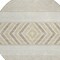 Homeroots 8' Beige Ivory And Taupe Round Southwestern Washable Indoor Outdoor Area Rug 613881 - alternate 7