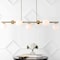 Jonathan Y Luca Parisian 53" 7-Light Modern Glam Iron Globe Linear LED Pendant, Brass Gold/White JYL7573A - alternate 10