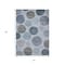 Homeroots 5' X 8' Blue And Gray Geometric Washable Indoor Outdoor Area Rug 630562 - alternate 5