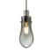 Besa Lighting Wish Cord Pendant, Smoke/Clear, Satin Nickel Finish, 1x3W LED Edison 1JT-WISHSM-EDIL-SN - alternate 1