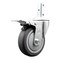 Service Caster 4 Inch Thermoplastic Rubber Swivel 7/8 Inch Square Stem Caster Total Lock Brake SCC-SQTTL20S414-TPRB-78 - alternate 1