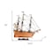 Homeroots 18" Wood Brown HMS Victory Hand Painted Decorative Boat 401964 - alternate 4