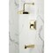 Kingston Brass Single-Handle Pressure Balanced Tub and Shower Faucet, Polished Brass KB6142NDL - alternate 4