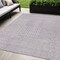 Homeroots 5' X 8' Lavender And Ivory Geometric Washable Indoor Outdoor Area Rug 600751 - alternate 1