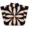 Homeroots 12" X 12" Intertwined Black and Cream Peel and Stick Removable Tiles 556435 - alternate 1