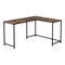 Homeroots 58" Brown and Black Wood and Metal Corner Computer Desk 489861 - alternate 10